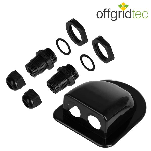 Offgridtec 006415 Roof Duct Dual Black For Motor Home Caravan Boat Solar Cable Duct ABS - Image 4