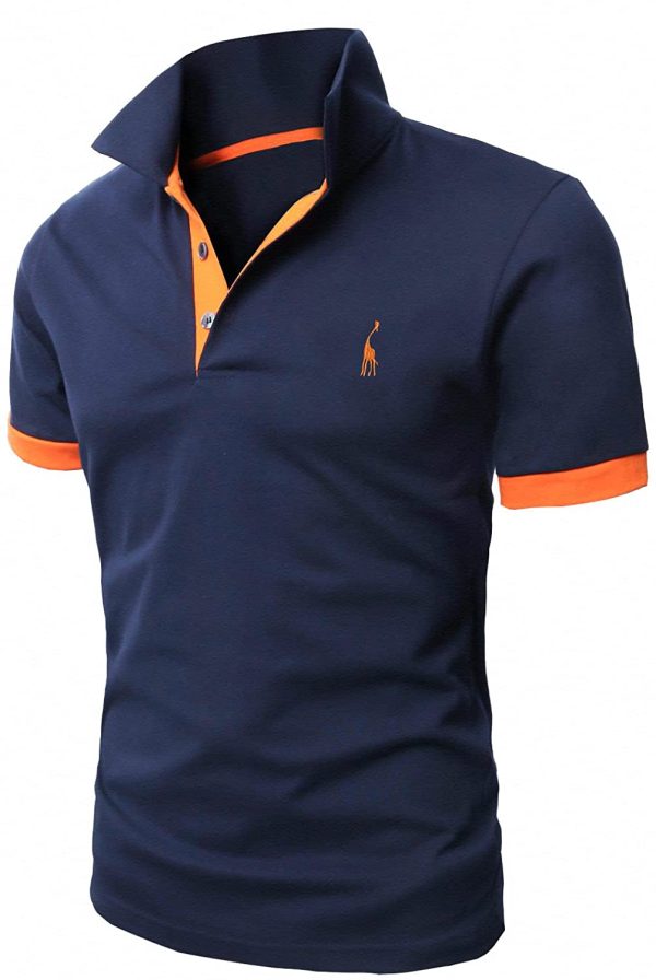 GLESTORE Mens Polo Shirts Giraffe MT1030 Golf Tennis T-Shirt - Image 2