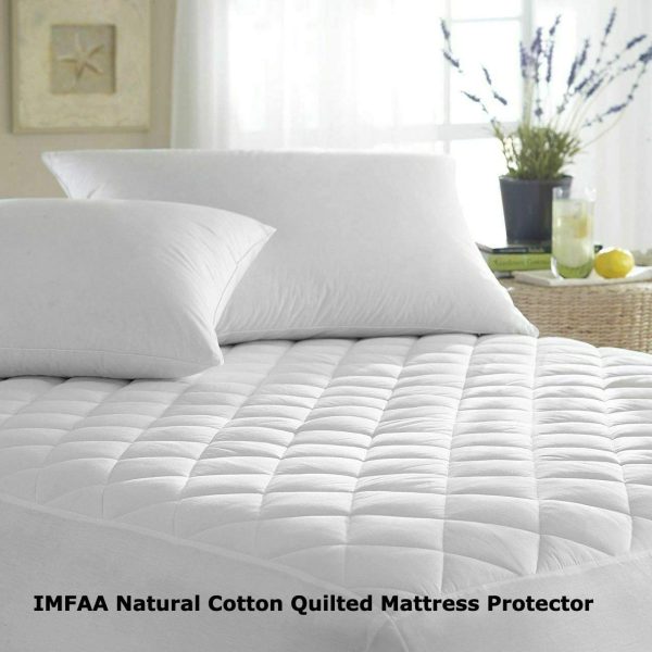 Quilted Extra Deep Anti Allergy Mattress protector - Fitted Mattress Cover / Topper Stretches up to 40 CM Deep. (S-Double-4Ft(122x190+40)Cm) - Image 8