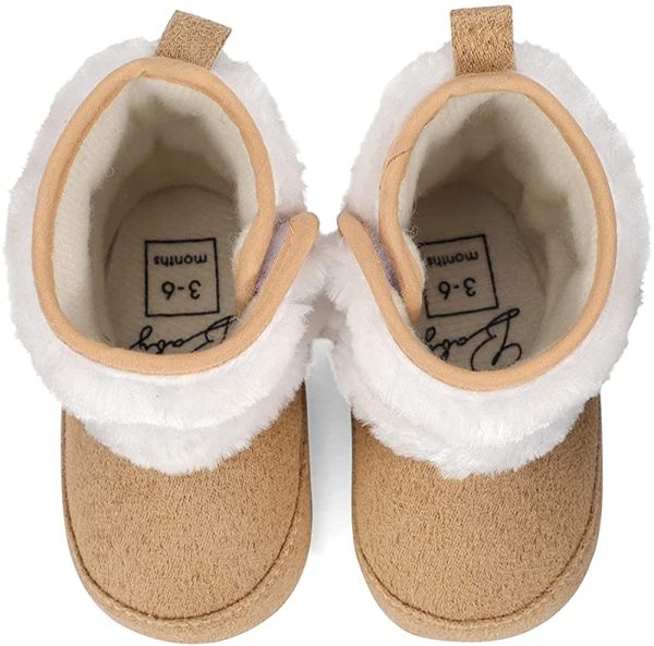 Matt Keely Baby Girl Bowknot Snow Boots Soft Sole Winter Warm Shoes Booties - Image 4