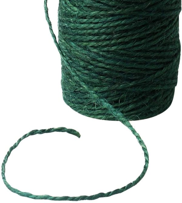 nuoshen 2 Rolls Green Hemp Garden Twine, 200m/656ft Natural Jute String for Gardening, Arts & Crafts - Image 6