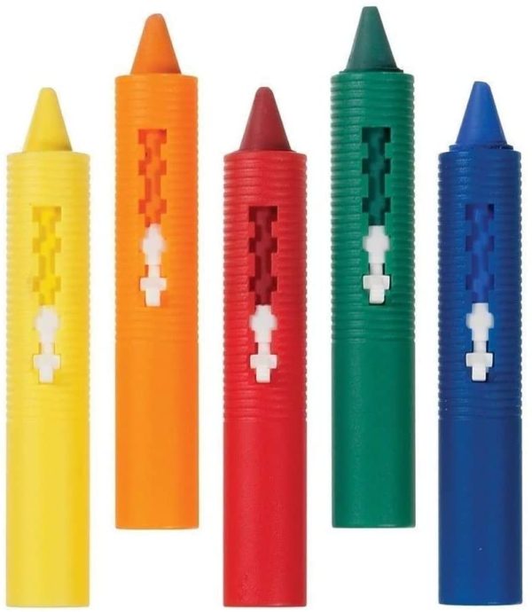 Pack of 6 Baby Bath Crayons 9 x 1.5 cm for Fun in Bath - Non Toxic Bath Toy Age Suitability 3 Years+ - Image 6