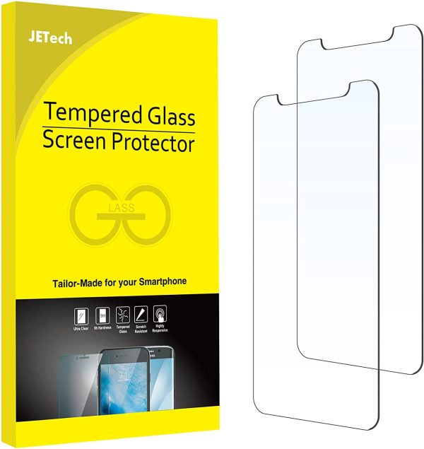 JETech Screen Protector for iPhone 11 Pro, iPhone Xs and iPhone X 5.8-Inch, Case Friendly, Tempered Glass Film, 2-Pack - Image 7