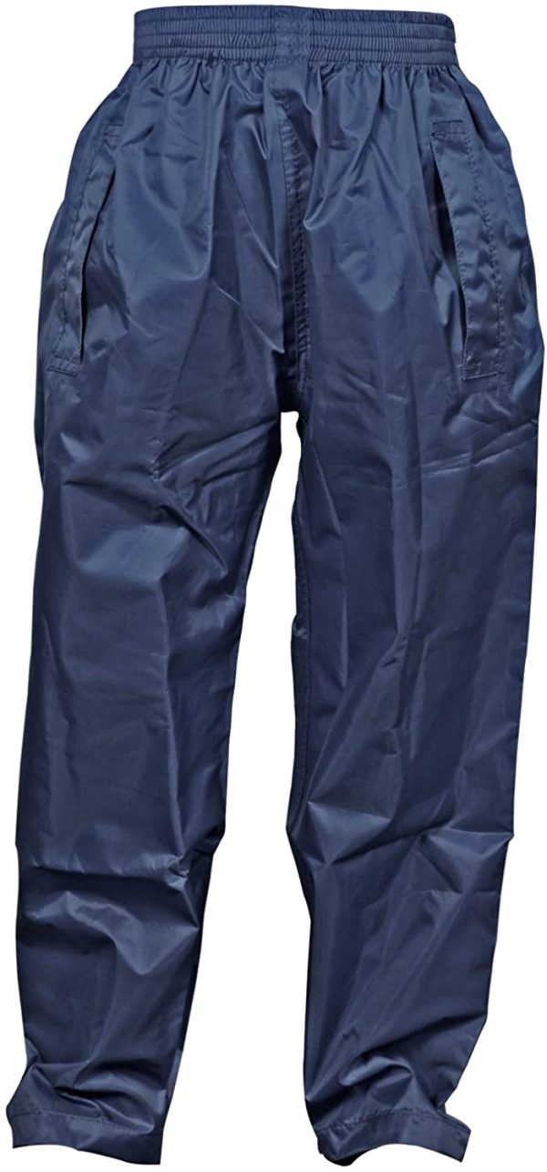 DRY KIDS Childrens Waterproof Over Trousers. Boys and Girls Rainwear for Outdoor Play - Image 4