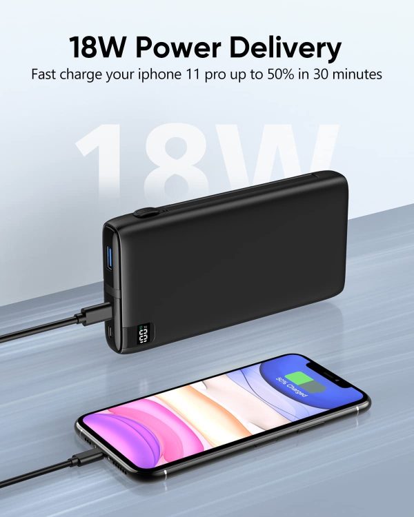 Portable Charger 26800mAh Power Bank: SOARAISE Portable Phone Charger USB C PD 18W Fast Charging External Battery Pack - Image 4