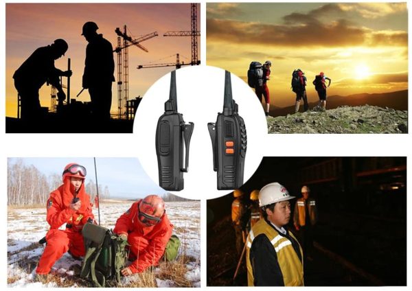 Long Range Walkie Talkie 88E (Updated Version), 2 Way Radio with Rechargeable Li-ion Battery and Earpieces (10 pack)