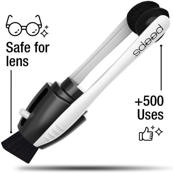 Peeps Eyeglass Cleaner - Carbon Lens Cleaning Tool for Glasses, Spectacles, Sunglasses, Reading Glasses - No Wipes or Cloth (Black) - Image 2