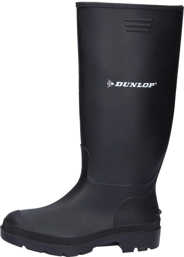 Black Dunlop Waterproof Welly Wellies Wellington Boots Size - Image 4