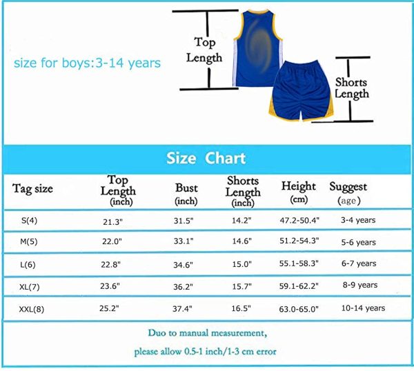 Geek UP Kids Boys Basketball 2-Piece Basketball Performance Tank Top and Shorts Set - Image 3