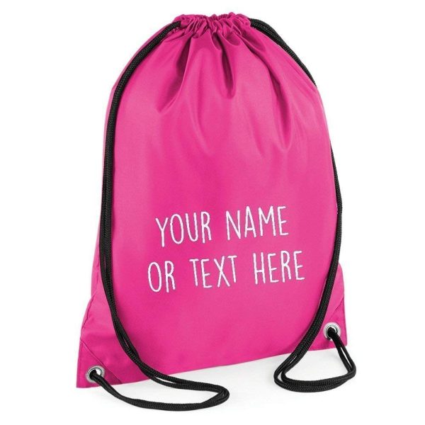 Personalised Drawstring Childrens Bag P.E Kit Boys Girls School College PE Kids - Image 2