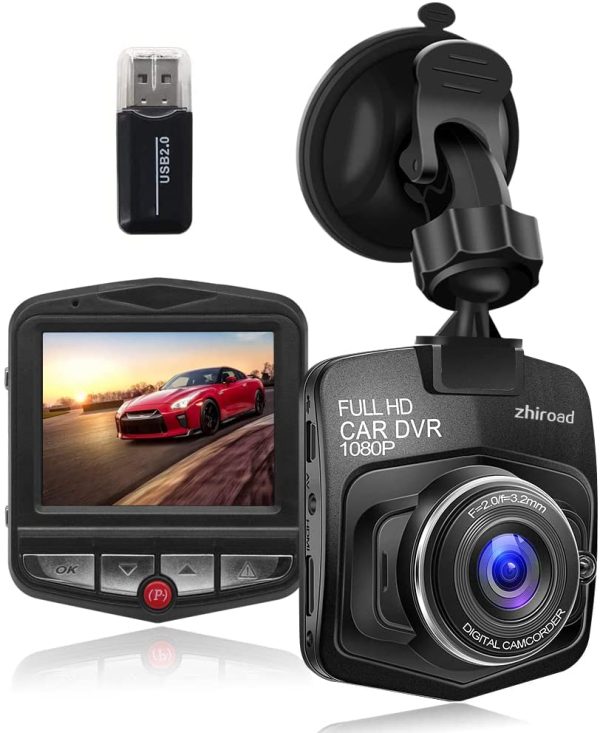 Upgraded Dash Cam Car Camera 1080P FHD Car DVR Dashboard Camera Video Recorder with Night Vision,G-sensor,Loop Recording,Motion Detection and Parking Monitor - Image 2