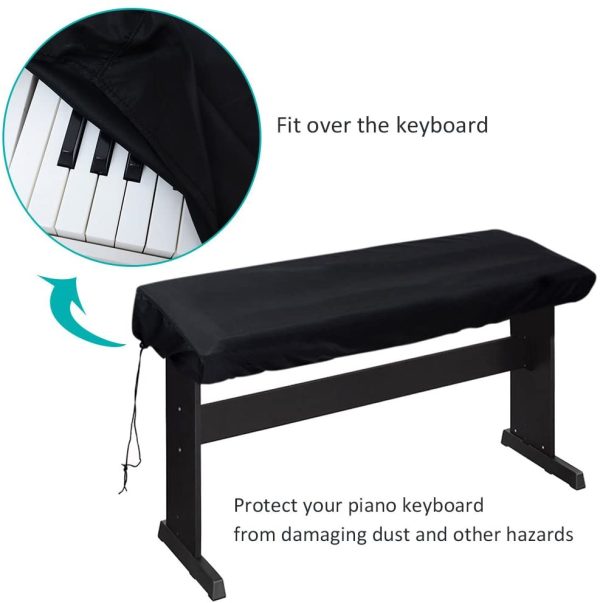 Lictin 88 Key Electronic Piano Dust Cover with a Drawstring, Protective for 88 Key Piano Keyboard (Dimension: 135 * 27 * 13cm/53 * 10.6 * 5.1inches) - Image 4