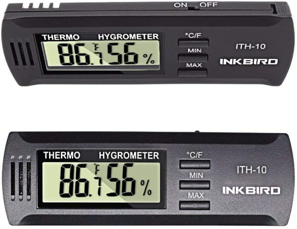 Inkbird ITH-10 Digital Hygrometer Humidity Meter Temperature Humidity Monitor Hygrometer Thermometer Cigar Hygrometer Caliber Hygrometer for Humidor Guitar Room Wine Celler Indoor Home Office - Image 4