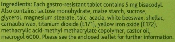 Dulcolax Constipation Relief Laxative 5mg Bisacodyl Gastro Resistant Tablets - 60 Tablets - Image 6