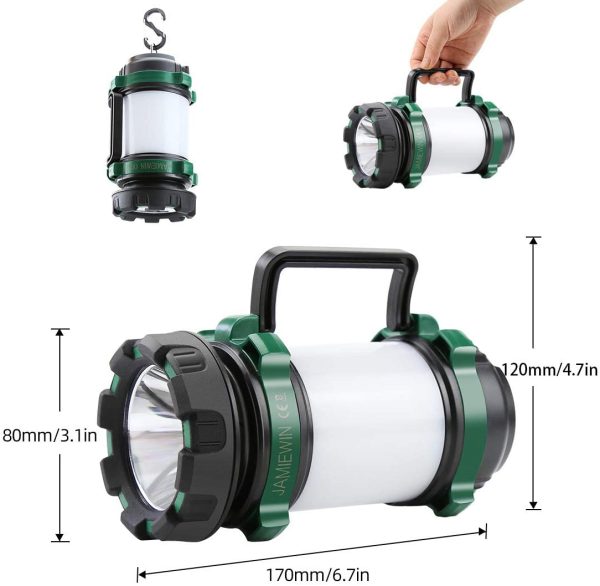 Rechargeable Torch LED Camping Lantern 4000mAh Multiple 6 Modes Emergency Lantern Camping Lamp Spotlight Searchlight Flashlight Outdoor Indoor - Image 4