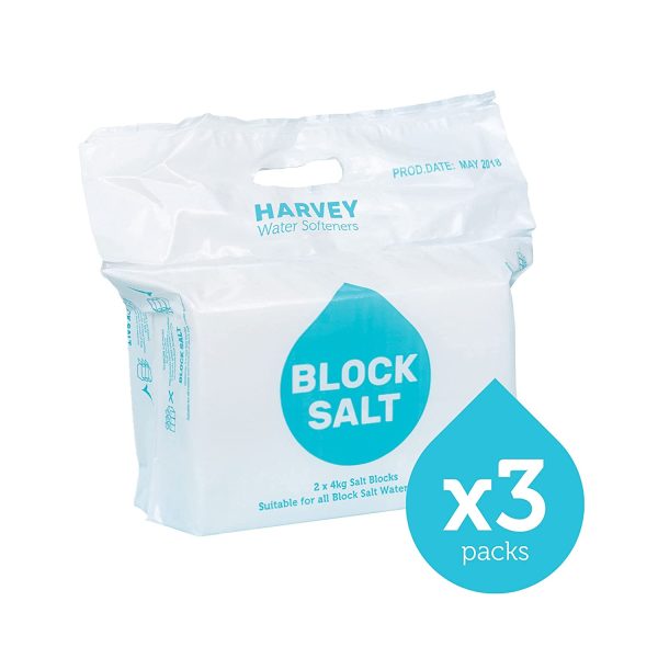 Harvey Block Salt for Water Softeners, Original Pure Grade A Food Quality Salt - 3 Packs, Boxed (each pack contains 2 salt blocks ?C 6 blocks in total) - Image 3