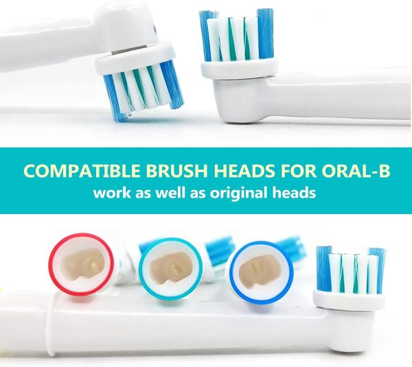 Replacement Toothbrush Heads Compatible Refills for Most Braun Oral-B Electric Toothbrushes, Classic Precision Clean Replacement Brush Heads (Pack of 8) - Image 7