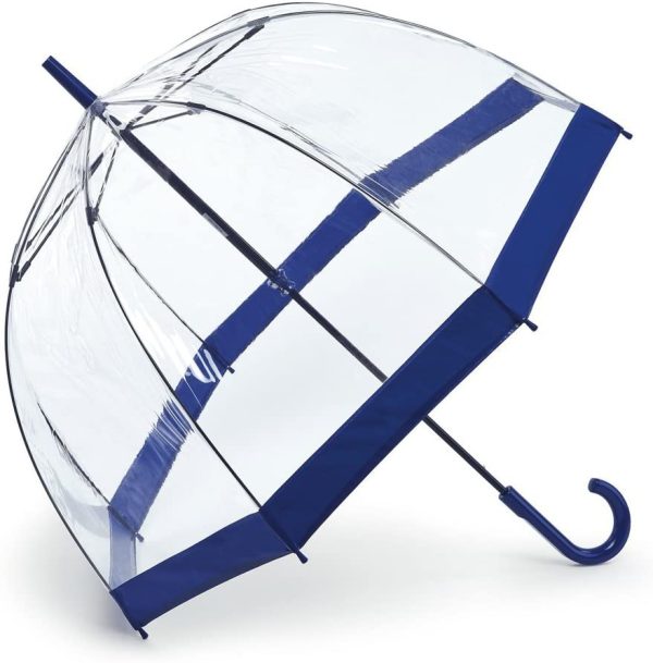 Fulton Birdcage One Women's Umbrella Navy Border One Size