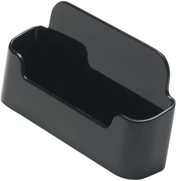 Deflecto Single Landscape Business Card Holder 70104 - Black - Image 3