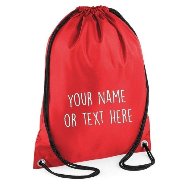 Personalised Drawstring Childrens Bag P.E Kit Boys Girls School College PE Kids - Image 8