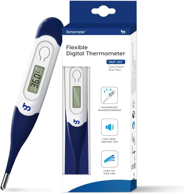 Femometer Thermometer for Adults Digital Thermometers with Flexible Tip, Fast Accurate Oral Body Thermometer for Adults Kids and Babies - Image 7