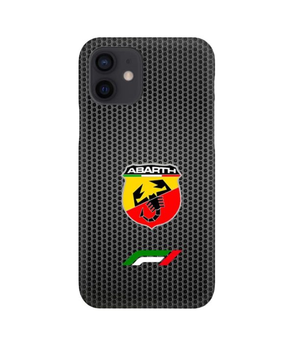 Coque Carbon Abarth pour iPhone 12, 12 mini, 12 pro, 12 pro max, 11, 11 pro, 11 pro max, X, XS, X max,XR, 8, 7, 7+, 6, 6+, 5