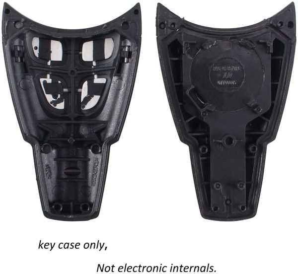 Heart Horse 4 Bottons Remote Key Fob Case Compatible with S-a-a-b 93 95 9-3 9-5 Smart Key Shell Housing Replacement - Image 2