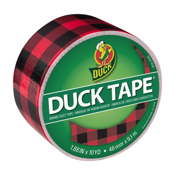 Duck Tape Pattern Colours Buffalo Plaid 48mm x 9.1m, Pack of 6 - Image 4