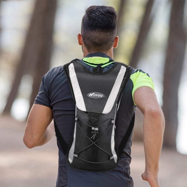 Kuyou Professional Hydration Backpack, Water Bag Backpack with 2L Hydration Pack Water Bladder Perfect for Hiking Backpack Cycling Rucksack Climbing Camping Running Bags - Image 4