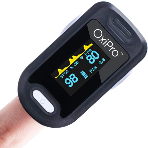 OxiPro 2 - NHS Supplied Oximeter - Fingertip Pulse Oximeter / Blood Oxygen SpO2 Meter for Adult and Child