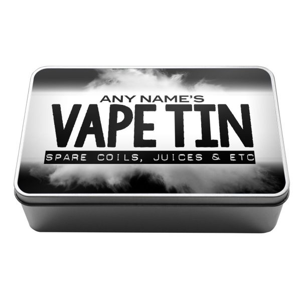 Personalised Vaping Storage Tin vape storage e juice coils rings supplies gift idea for vapers - Image 4