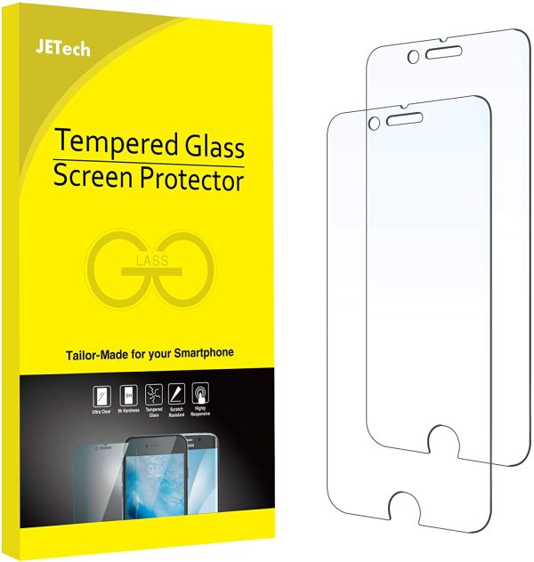 JETech Screen Protector for iPhone 8 Plus and iPhone 7 Plus Tempered Glass Film, 2-Pack - Image 3