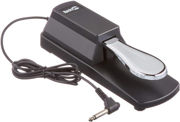 RockJAM RJSP01 Professional Sustain Pedal for Digital Pianos and Electronic Keyboards with Polarity Switch - Image 3