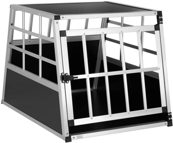 Casaria Dog Car Crate Aluminium Transport Box Boot Metal Estate Travel Pet Carrier Cage Vehicle Kennel - Image 7