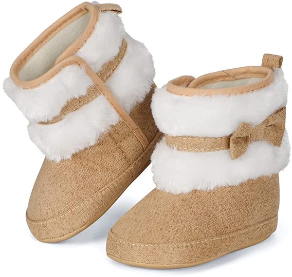 Matt Keely Baby Girl Bowknot Snow Boots Soft Sole Winter Warm Shoes Booties - Image 3