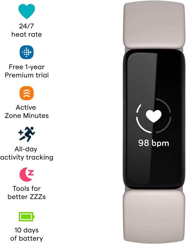 Fitbit Inspire 2 Health & Fitness Tracker with a Free 1-Year Fitbit Premium Trial, 24/7 Heart Rate & up to 10 Days - Image 3