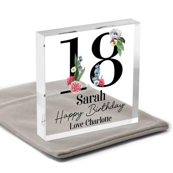 Personalised 13th 16th 18th 21st Birthday Gifts Daughter Her Girls Sister Friend, 30th 40th 50th 60th 70th Birthday Gifts Mum Nanny Women, 18th 21st 30th Birthday Daughter Keepsake, With Grey Bag - Image 3