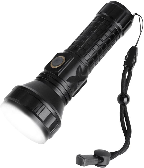 Rechargeable LED Torch, Torches LED Super Bright Flashlight, Torch IPX5 Waterproof with 3000 mAh Rechargeable Battery, Small Torch for Camping Hiking Emergency - Image 2