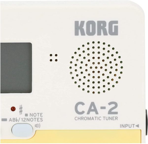 KORG CA-2 Chromatic Digital Tuner for Stringed, Woodwind and Brass Instruments - White - Image 2