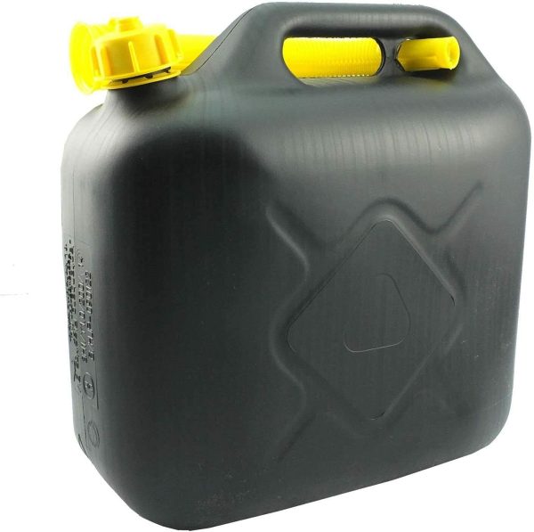 BARGAIN4ALL Plastic Fuel Jerry Diesel Petrol Can with Pouring Spout Liquid Compatibility Carry Anywhere Oil Water Container (Black) (5 Liters) - Image 3