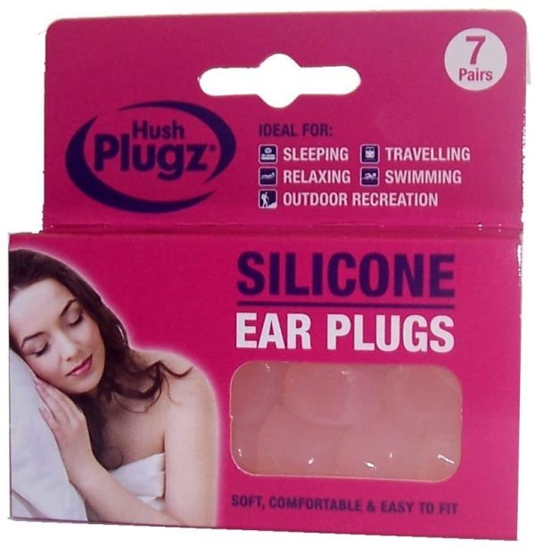 Hush 7 Pairs Plugz Silicone Earplugs - Pack of 7 - Image 3