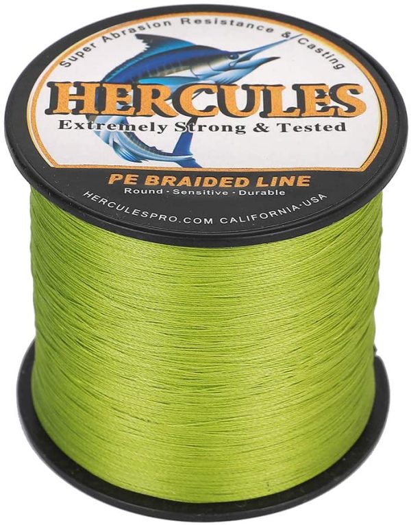 Hercules Braided Fishing Line 4 Strands 100m-2000m 6lb-100lb Super Strong PE Fishing Wire Multifilament Fishing Lines for Saltwater & Freshwater Fishing - Image 6