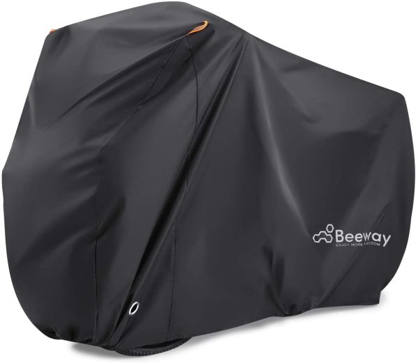 BEEWAY  for 2 Bikes, 190T Nylon Waterproof Bicycle Cover Anti Dust Rain UV Protection for Mountain Bike/Road Bike with Lock-holes Storage Bag - Image 8