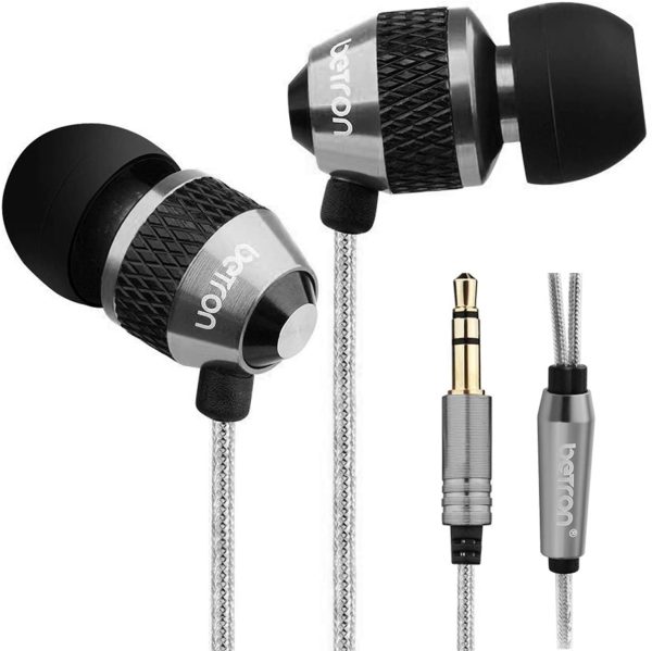 Betron B25 Earphones, Noise Isolating In-Ear Wired Headphones with Strong Bass, Tangle-Free Cord, Lightweight, Carry Case and Soft Earbud Tips - Image 4