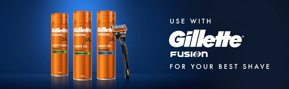 Gillette Fusion Shave Gel and Foam