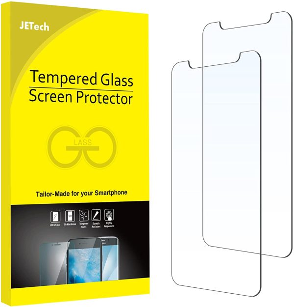 JETech Screen Protector for iPhone 11 Pro Max and iPhone Xs Max 6.5-Inch, Tempered Glass Film, 2-Pack - Image 5