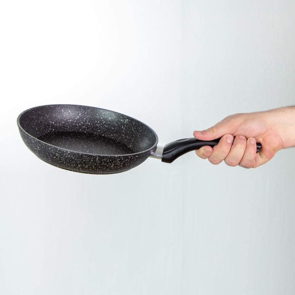 Frying Pans | 2 Colours | Non-Stick, Anti-Scratch Pans | Cool Touch Handles | Suitable for Induction, Electric and Gas Hobs | 20/24/28cm (Black, 20cm) - Image 2