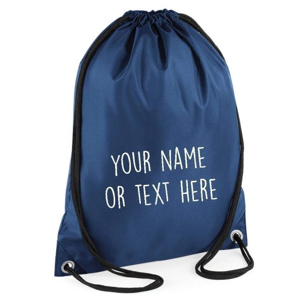 Personalised Drawstring Childrens Bag P.E Kit Boys Girls School College PE Kids