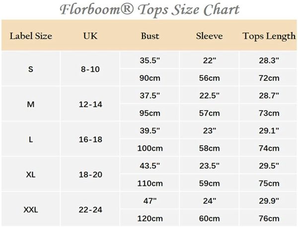 Florboom Womens Casual Long/Short Sleeve Tops Loose Pleated Tunic Shirts