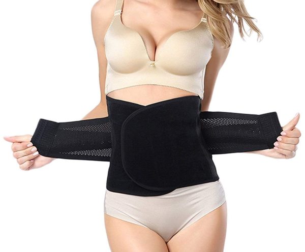 HIDARLING Postpartum Support Recovery Belly Belt Body Shaper Corset Belt with High Elastic for Women and Maternity Recovering from Birth, Waist Trainer Belts (S, Black) - Image 5